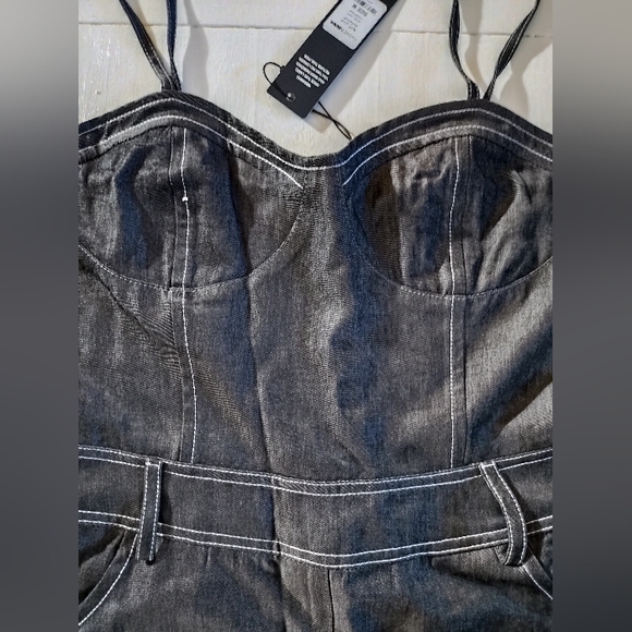 NYC Living Denim Jumpsuit| Various Sizes| Dark Wash - Picture 4 of 11